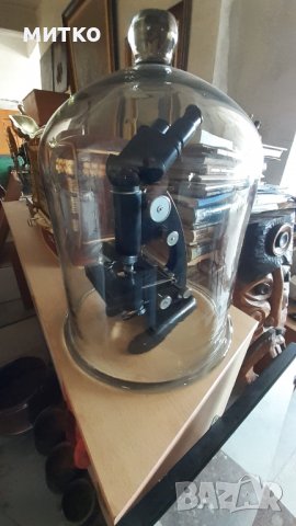 Стар микроскоп 1955 г, снимка 5 - Антикварни и старинни предмети - 37234966