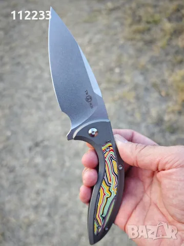 TWOSUN TS465-StoneWash-Javelin нож, снимка 2 - Ножове - 47776698