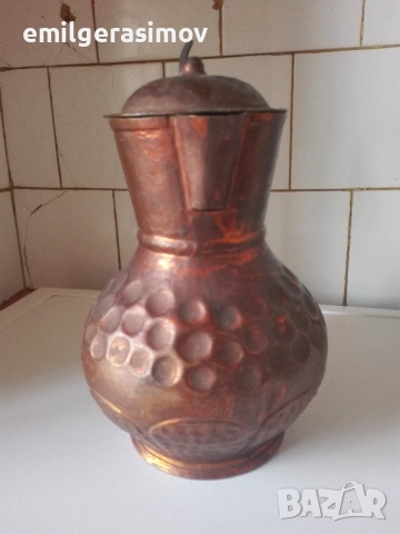 Медна сигнална тръба медна кана и месингов мангал . , снимка 4 - Други стоки за дома - 50822101