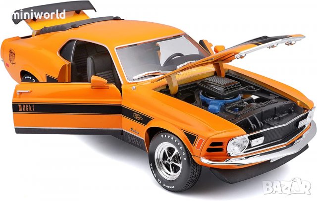 Ford Mustang Mach 1970 - мащаб 1:18 на Maisto Special Edition моделът е нов в кутия, снимка 2 - Колекции - 38204893