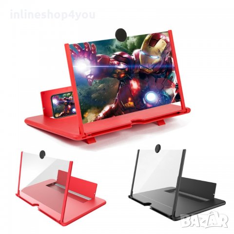 Увеличителен 3D TV екран-лупа за телефон и таблет 12 инча, снимка 1 - Селфи стикове, аксесоари - 34364898