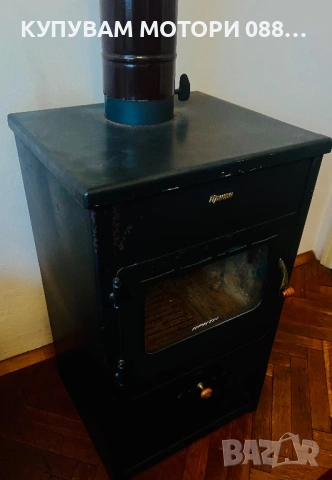 Камина Прити К12+Кюнци, снимка 2 - Отоплителни печки - 53979849