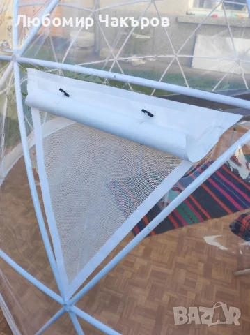 Шатра Купол - Покривало за Басейн, Джакузи или Тераса. Зимна Градина , снимка 9 - Градински мебели, декорация  - 45947830