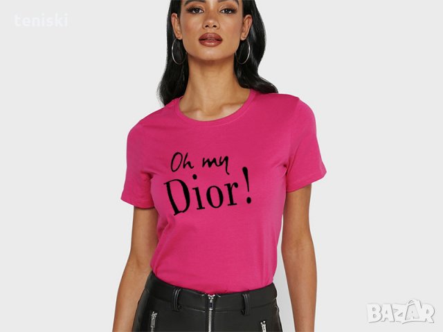 Тениска Dior принт Модели цветове и размери , снимка 3 - Тениски - 32154451