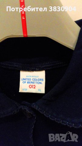 Рокля Benetton size XL, 100% памук трико, снимка 5 - Детски рокли и поли - 42206622