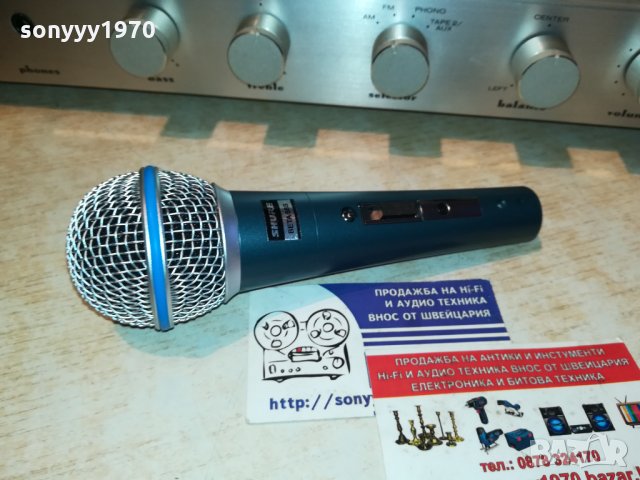 shure beta swiss-внос швеицария 0312201547, снимка 2 - Микрофони - 31002857