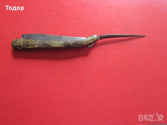 Страхотен френски нож Лагоиоле 19 век сойка , снимка 6 - Ножове - 38159741
