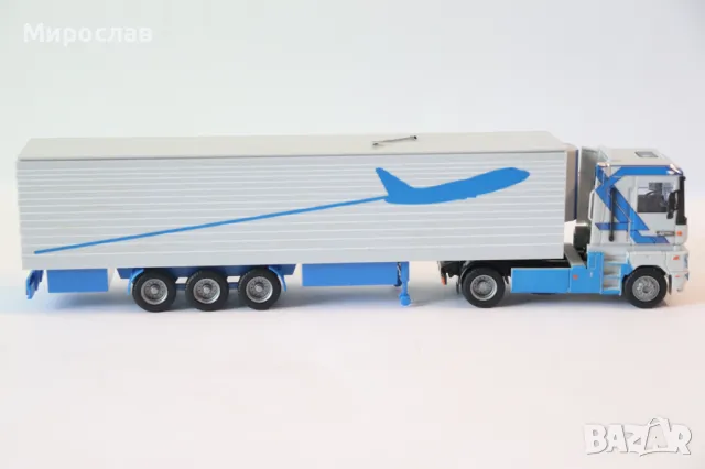 AMW 1:87 H0 RENAULT MAGNUM КАМИОН ТИР МОДЕЛ КОЛИЧКА, снимка 8 - Колекции - 50153483