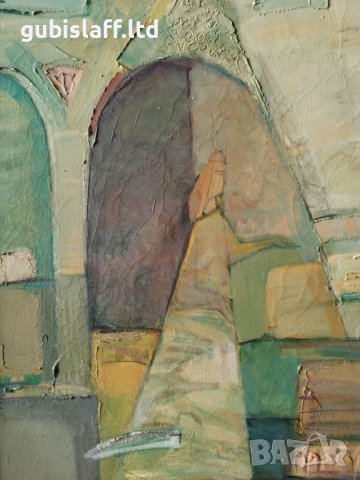 Картина, фигури, худ. Георги Москов, 1996 г., снимка 2 - Картини - 40581261