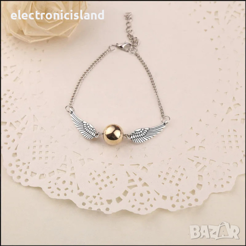 Колие или гривна стил Хари Потър Снитч Куидич Harry Potter Snitch Quidich, снимка 7 - Колиета, медальони, синджири - 23656901