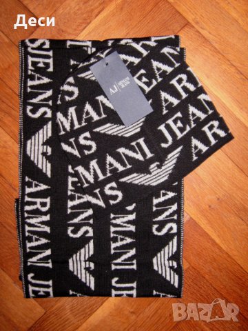 Аrmani Jeans шал и шапка комплект, снимка 3 - Шалове - 34097155