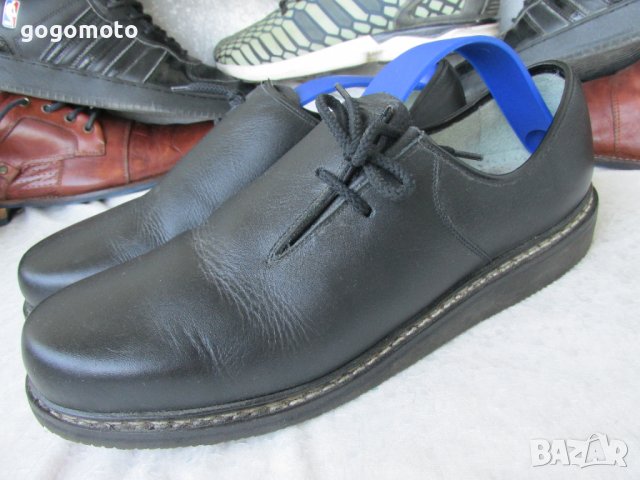 КАТО НОВИ 43 - 44, Vintage Hiking Shoes, Skywalk original, Black Leather, Bavarian, Das Beste, Mens, снимка 2 - Ежедневни обувки - 37606098