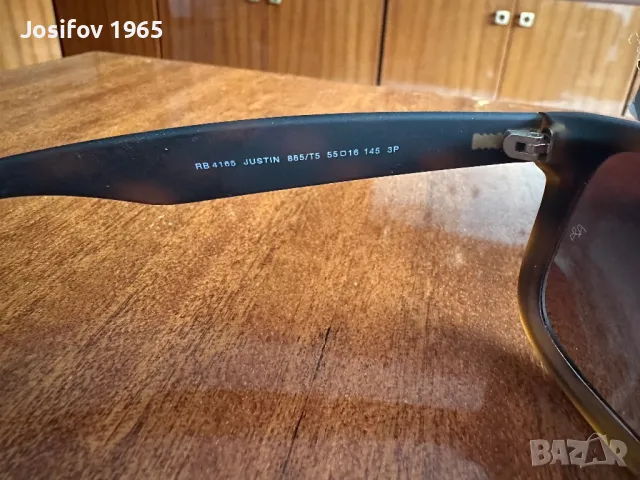  RAY-BAN BROWN POLARIZED SUNGLASSES JUSTIN RB4165 , снимка 8 - Слънчеви и диоптрични очила - 43525805
