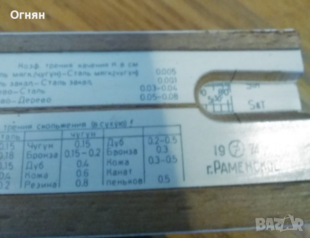 логаритмична линийка, снимка 3 - Друго - 39932304