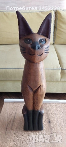 дърворезба за ценители височина 52см, снимка 5 - Декорация за дома - 52255298