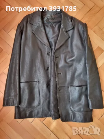 Кожено сако 100% естествена кожа/телешки бокс 