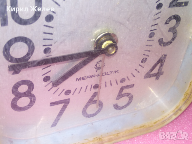 MERA-POLTIK Стар ПОЛСКИ КОЛЕКЦИОНЕРСКИ МЕХАНИЧЕН БУДИЛНИК МЕРА-ПОЛТИК 13626, снимка 10 - Антикварни и старинни предмети - 44536621