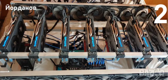 ПРОМО!!! 3бр rig Sapphire Nitro RX580 8GB - уникална изработка и охлаждане, снимка 4 - Видеокарти - 49380468
