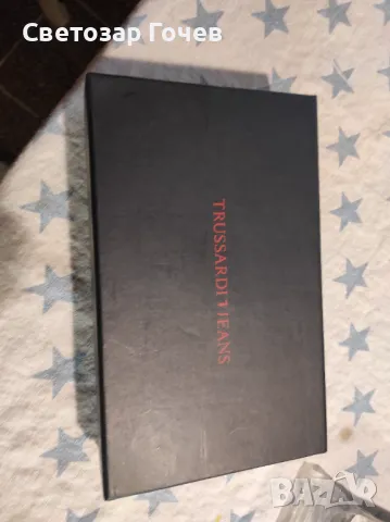 Кожено портмоне Трусарди, снимка 6 - Портфейли, портмонета - 48477632