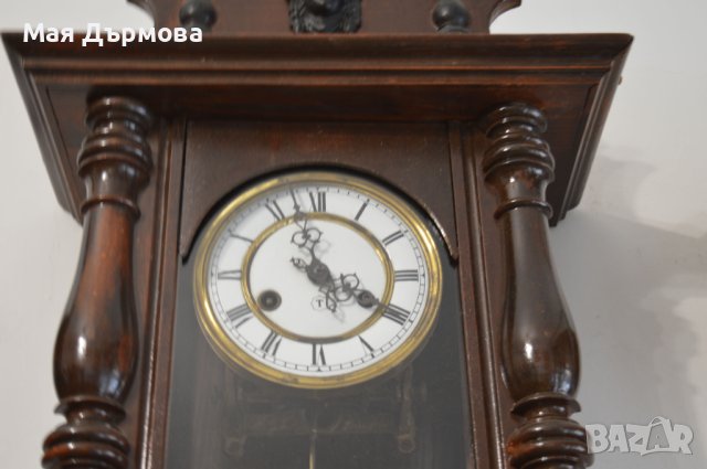 стенен часовник, снимка 2 - Антикварни и старинни предмети - 44496182