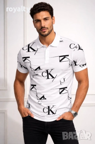Calvin Klein Нова Бяла Мъжка Тениска , снимка 2 - Тениски - 54022506