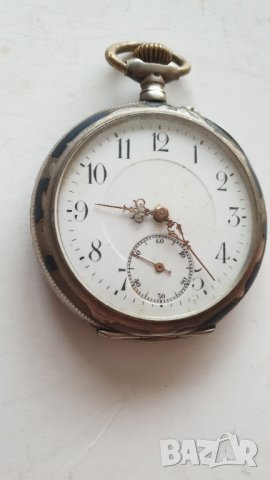 Сребърен джобен часовник Avance Retard, снимка 2 - Антикварни и старинни предмети - 44214818