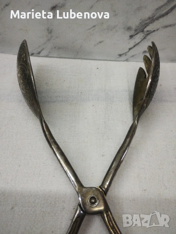 Много стилна посребрена щипка за сервиране, снимка 10 - Прибори за хранене, готвене и сервиране - 54284369