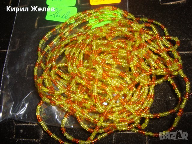 ХИЛЯДИ МЪНИСТА НАНИЗ НЕЖНО РЕТРО АРТ КОЛИЕ ОГЪРЛИЦА РЪЧНА ИЗРАБОТКА 19231, снимка 4 - Колиета, медальони, синджири - 31450821