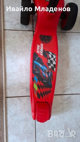 Детска тротинетка Kikkaride, червена, снимка 5 - Ролери, кънки - 54179346