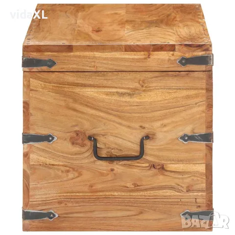 vidaXL Ракла, 90x40x40 см, акациево дърво масив, снимка 2 - Скринове - 56146618