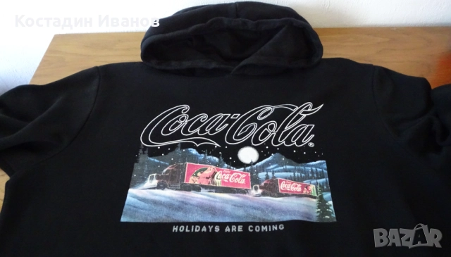 Coca Cola Holidays are Coming мъжки суичър Кока Кола, снимка 5 - Суичъри - 52179570