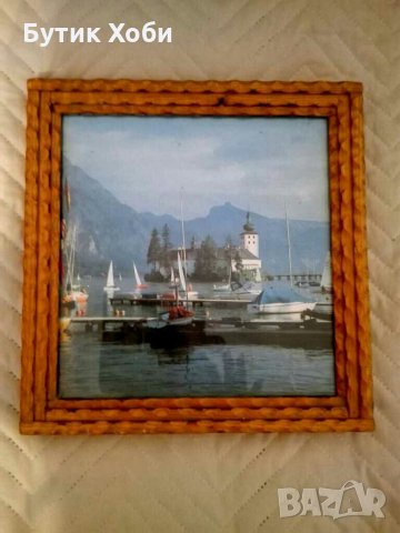 Картина с дървена резбована рамка, снимка 1