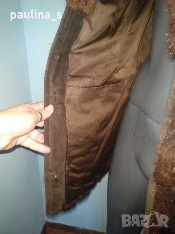 Палто от нутрия / естествена кожа с косъм, снимка 8 - Палта, манта - 16099869