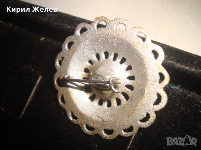СТАРА СРЕБРИСТА БРОШКА с КРИСТАЛИ 17572, снимка 4 - Антикварни и старинни предмети - 31292783