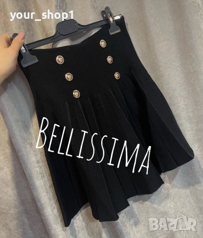 Различни модели дамска къса пола плисе финно машинно плетиво , снимка 7 - Поли - 52698626