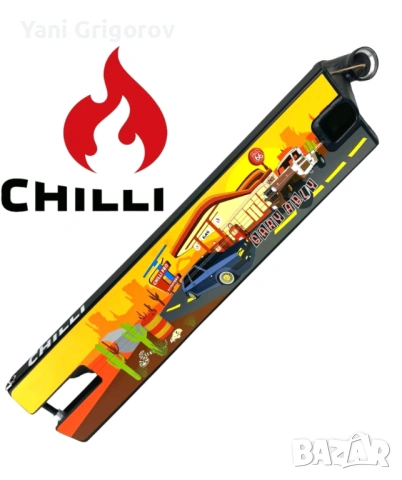 Дек за стънт тротинетка Chilli Pro Gary Ably Stunt Scooter Hybrid, снимка 2 - Други спортове - 53378864