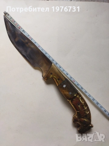 Ловен нож на ножар Николай от Варна , снимка 2 - Ножове - 53074189