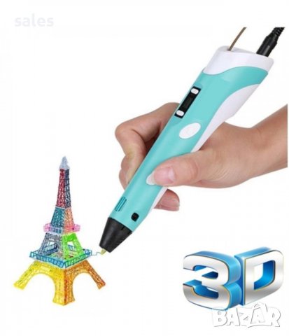 Писалка за 3D рисунки и фигурки 3D Pen-2 