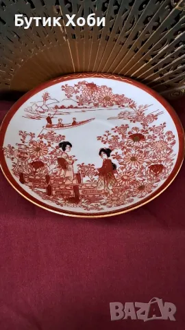 Чашка и чинийка от костен порцелан , снимка 4 - Антикварни и старинни предмети - 49747484