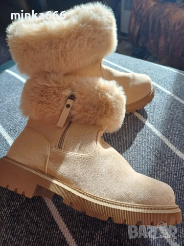 Ботуши с пух, снимка 4 - Дамски ботуши - 52960346