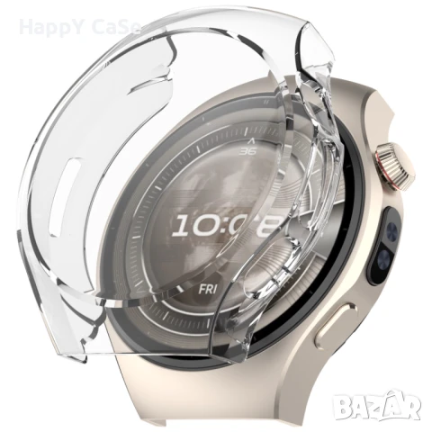 Huawei Watch 5 46mm. 42mm. / Мек силиконов TPU кейс калъф с протектор, снимка 4 - Смарт гривни - 50620852