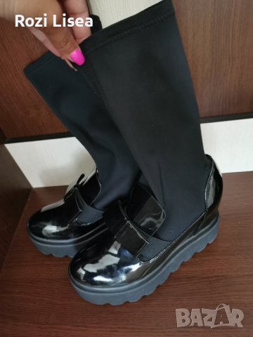 Ботуши на платформа , снимка 3 - Дамски ботуши - 38360723