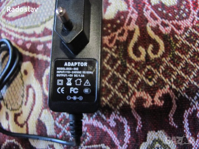Адаптер 5v 1.5A, снимка 3 - Кабели и адаптери - 44462636