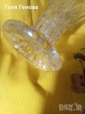 Кристална ваза , снимка 3 - Вази - 53890732