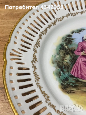 Schwarzenhammer Bavaria. 1949 г. Порцеланова чиния., снимка 4 - Антикварни и старинни предмети - 52897843