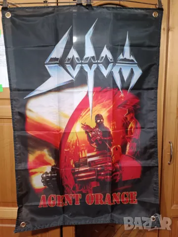 SODOM-Agent Orange Flag и интериорен транспарант, снимка 3 - Китари - 48452909