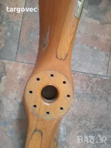  Стара дървена самолетна перка пропелер витло, снимка 3 - Антикварни и старинни предмети - 40576792