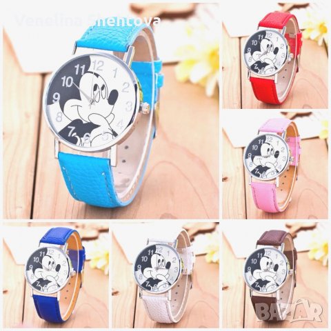 Mickey Mouse Ефектен детски ръчен часовник Мики Маус , снимка 1 - Детски - 32167566