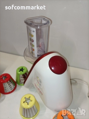 Електрическо ренде Moulinex Fresh Express Plus DJ756G – 5 в 1 , снимка 8 - Кухненски роботи - 54350897
