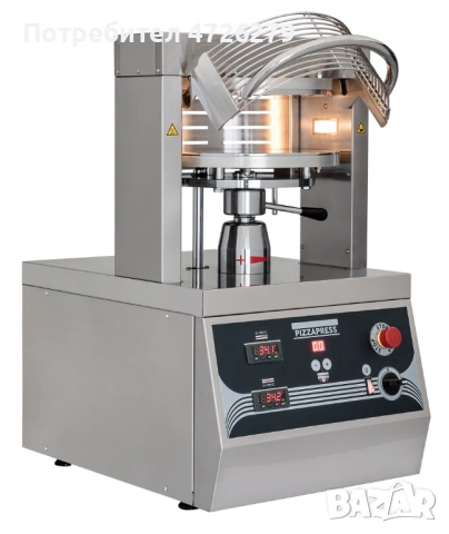 Преса за пица 33 см, с осветление и таймер, 400V
